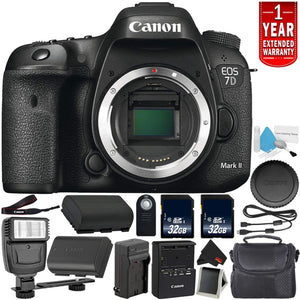 Canon EOS 7D Mark II Digital SLR Camera 9128B002 Body Only International Model - Bundle with 32GB Memory Card Advanced Bundle Canon