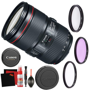 Canon EF 24-105mm f/4L is II USM Lens Accessory Bundle International Model Canon