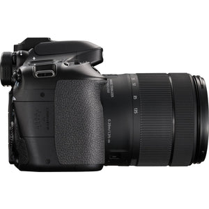 Canon Digital SLR Camera Body EOS 80D and EF-S 18-135mm f/3.5-5.6 Image Stabilization USM Lens with 24.2 Megapixel APS-C CMOS Sensor and Dual Pixel CMOS AF - Black - Used Canon