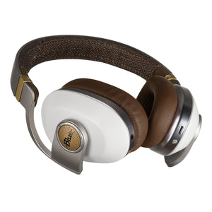 Blue Satellite Premium Wireless Noise-Cancelling Headphones with Audiophile Amp White 7136 - Used Blue
