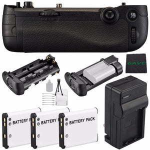 Nikon MB-D16 Multi Battery Power Pack for D750 Certified Refurbished + EN-EL15 Replacement Li-on Battery + Microfiber Nikon