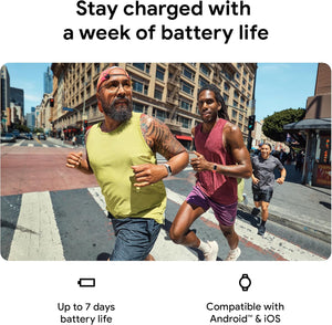 Fitbit Charge 6 Fitness Tracker with Heart Rate, GPS, Premium Membership, Health Tools, - Porcelain/Silver S & L Bands Included - Reconditioned