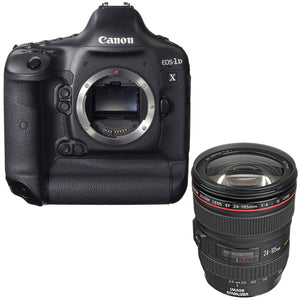 Canon EOS-1D X DSLR Camera Body Only + Canon EF 24-105mm f/4L IS USM Lens Bundle Canon