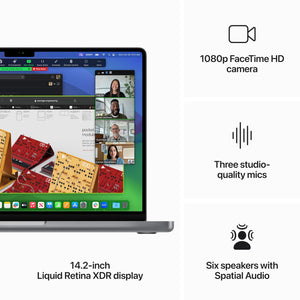 Apple 2023 MacBook Pro Laptop M3 chip with 8‑core CPU, 10‑core GPU: 14.2-inch Liquid Retina XDR Display, 8GB Unified Memory, 1TB SSD Storage. Works with iPhone/iPad; Space Gray - Reconditioned Apple
