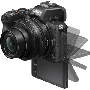 Nikon Z50 + FTZ Mirrorless Camera Kit VOA050K003 Renewed - Reconditioned Nikon