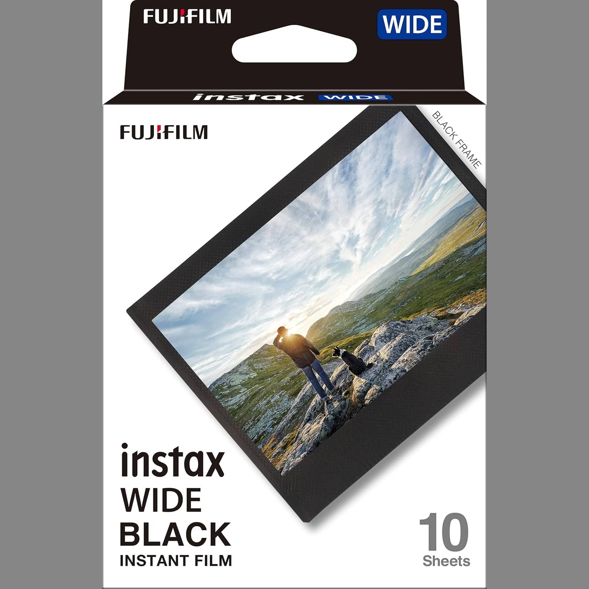 Fujifilm Instax Wide Black Film - 10 Exposures Fujifilm