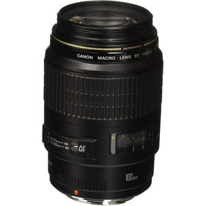 Canon EF 100mm f/2.8 Macro USM Fixed Lens for Canon SLR Cameras International Version No Warranty - Used Canon
