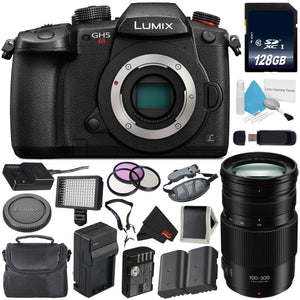 Panasonic Lumix DC-GH5S Mirrorless Micro Four Thirds Digital Camera International Version + Panasonic Lumix G Vario 100-