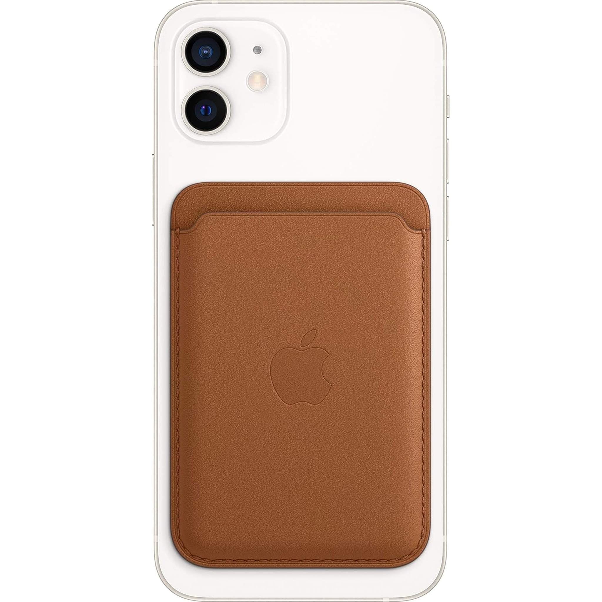 Apple Leather Wallet with MagSafe for iPhone - Saddle Brown Previous Version, Without Find My