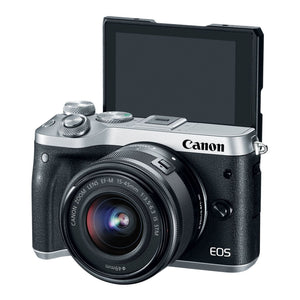 Canon EOS M6 Silver EF-M 15-45mm f/3.5-6.3 IS STM Lens Kit - Used Canon