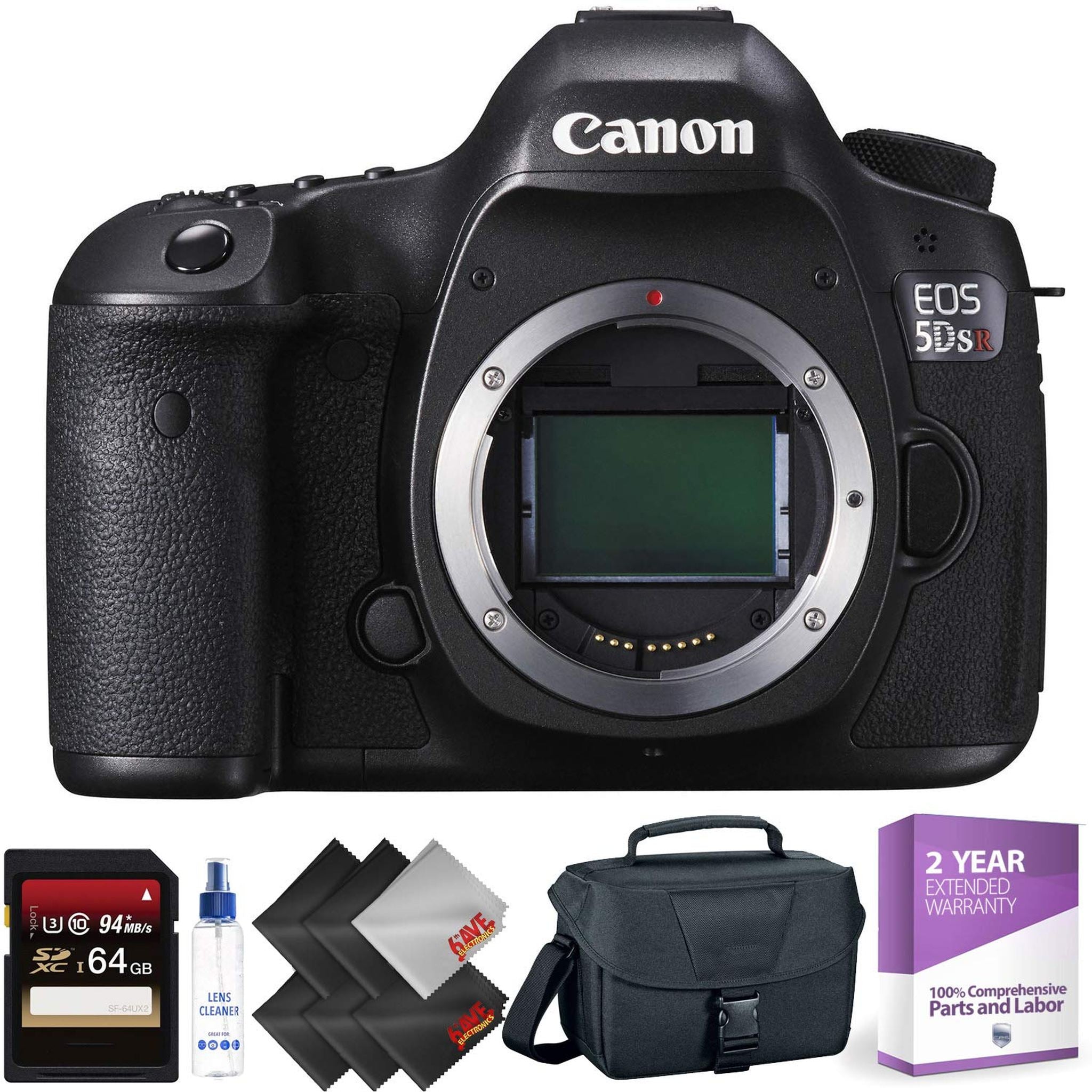 Canon EOS 5DS R DSLR Camera Body Only + 64GB Memory Card + 1 Year Warranty