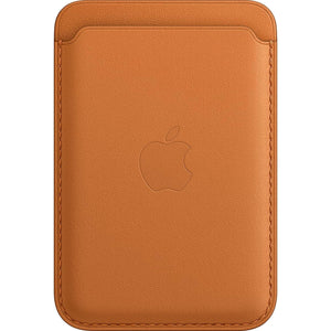 Apple Leather Wallet with MagSafe for iPhone - Now with Find My Support - Golden Brown Apple