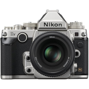 Nikon Df 16.2 MP CMOS FX-Format Digital SLR Camera with AF-S NIKKOR 50mm f/1.8G Special Edition Lens Silver - Used Nikon