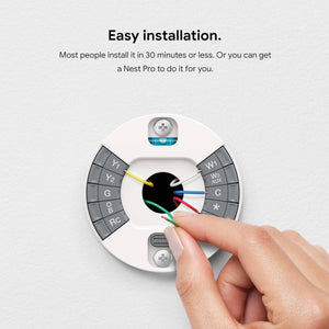 Google Nest Learning Smart Thermostat with Wi-Fi Compatibility 3rd Generation - Stainless Steel T3007ES