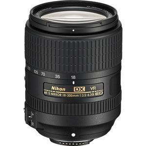 Nikon AF-S DX VR Nikkor 18-300MM Lens Intl Model + 4.5 inch Vivitar Premium Lens Case + Vivitar Graduated Color Filter Set + 3pcs UV Lens Filter Nikon