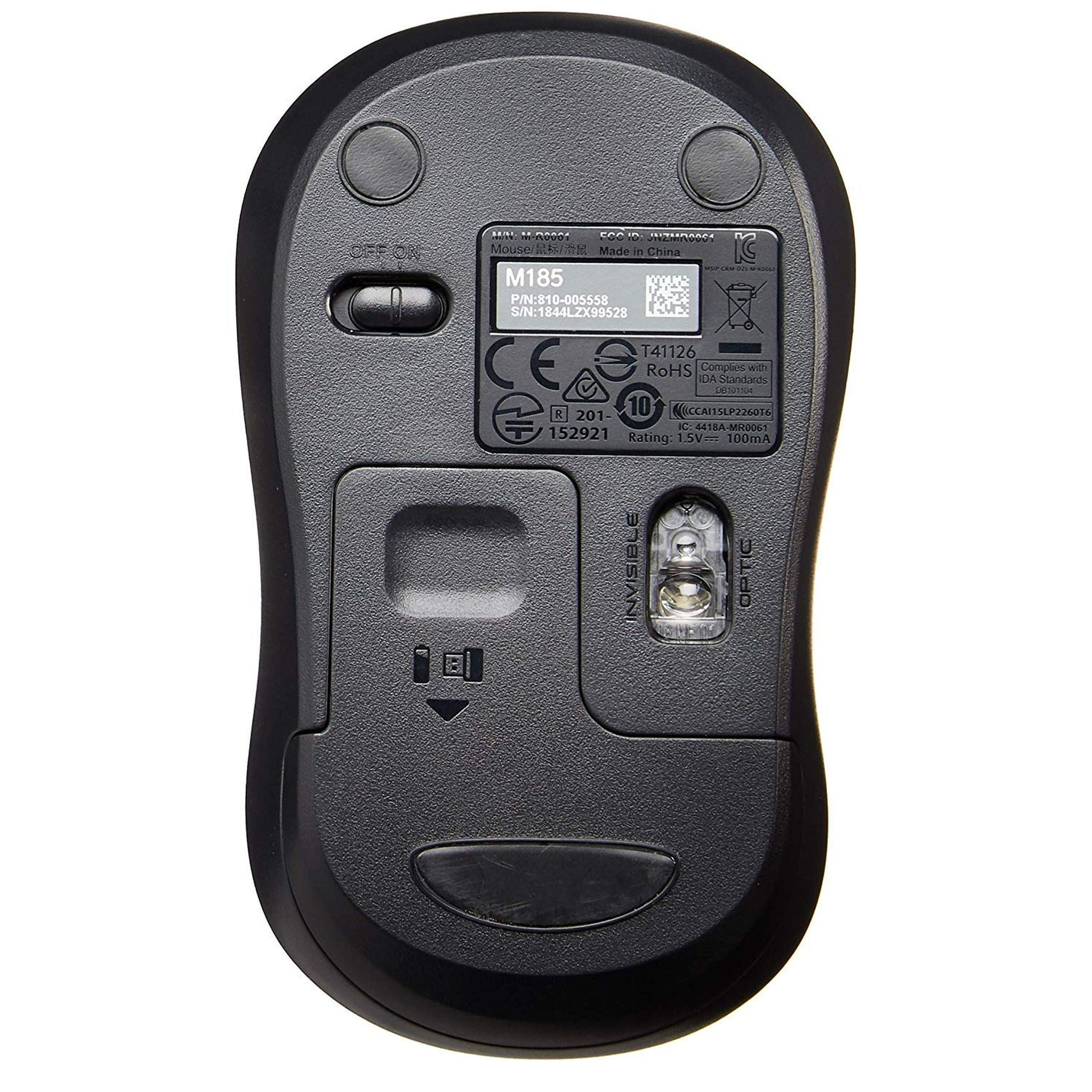Logitech M185 Wireless Mouse for Computers Laptops Fast Scrolling Bundle 50-Pack Logitech