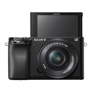 Sony Alpha a6100 24.2MP Mirrorless Camera - Black with 16-50mm Lens Kit - Reconditioned Sony