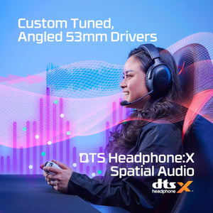 HyperX Cloud III Wireless – Gaming Headset for PC, PS5, PS4, up to 120-hour Battery, 2.4GHz Wireless, DTS Spatial Audio, 53mm Angled Drivers, Memory Foam, Durable Frame, 10mm Microphone, Black/Red HyperX