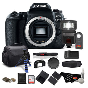 Canon EOS 77D DSLR Camera Body Only 24.2 MP CMOS - Pro Bundle - International Version Canon