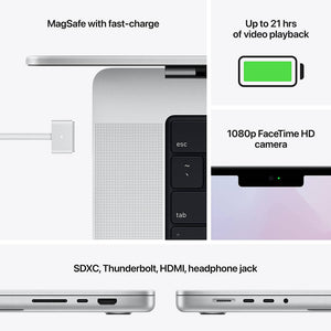 Apple MacBook Pro 16" Laptop 2021, M1 Pro, 512GB/1TB, Space Gray/Silver - Reconditioned Apple