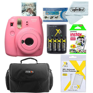 Fujifilm Instax Mini 9 Instant Film Camera with 20 Film Sheets + Bag Fujifilm