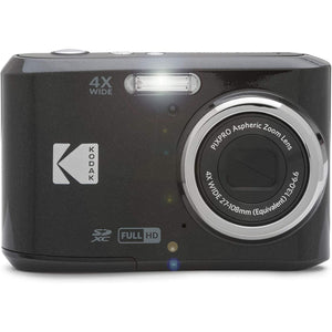 KODAK PIXPRO Friendly Zoom FZ45-BK 16MP Digital Camera with 4X Optical Zoom 27mm Wide Angle and 2.7" LCD Screen Black KODAK