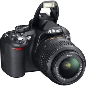 Nikon D3100 14.2MP Digital Camera + AF-S DX 18-55mm f/3.5-5.6 VR Lens - Black - Like New Nikon