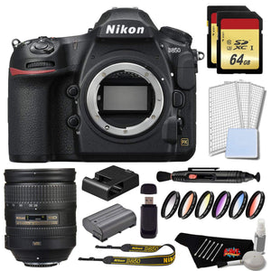 Nikon D850 DSLR Camera Gold Bundle + Nikon AF-S NIKKOR 28-300mm f/3.5-5.6G ED VR Lens Nikon