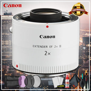 Canon Extender EF 2X III Intl Model + 3 Pcs Filter Kit + Cleaning Kit Canon