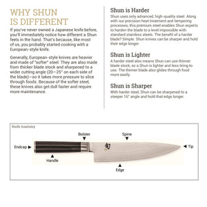 Shun Kanso 6" Boning and Fillet Knife, Handcrafted Japanese Curved Boning Knife, AUS10A Stainless Steel Blade, Tagayasan Handle, Meat and Fish Tool for Professional and Home Chefs Shun