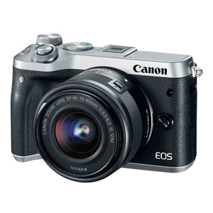 Canon EOS M6 Silver EF-M 15-45mm f/3.5-6.3 IS STM Lens Kit - Used Canon