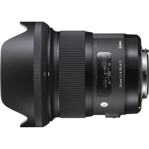 Sigma 24mm f/1.4 DG HSM Art Lens for Canon EF Certified Refurbished - Reconditioned Sigma