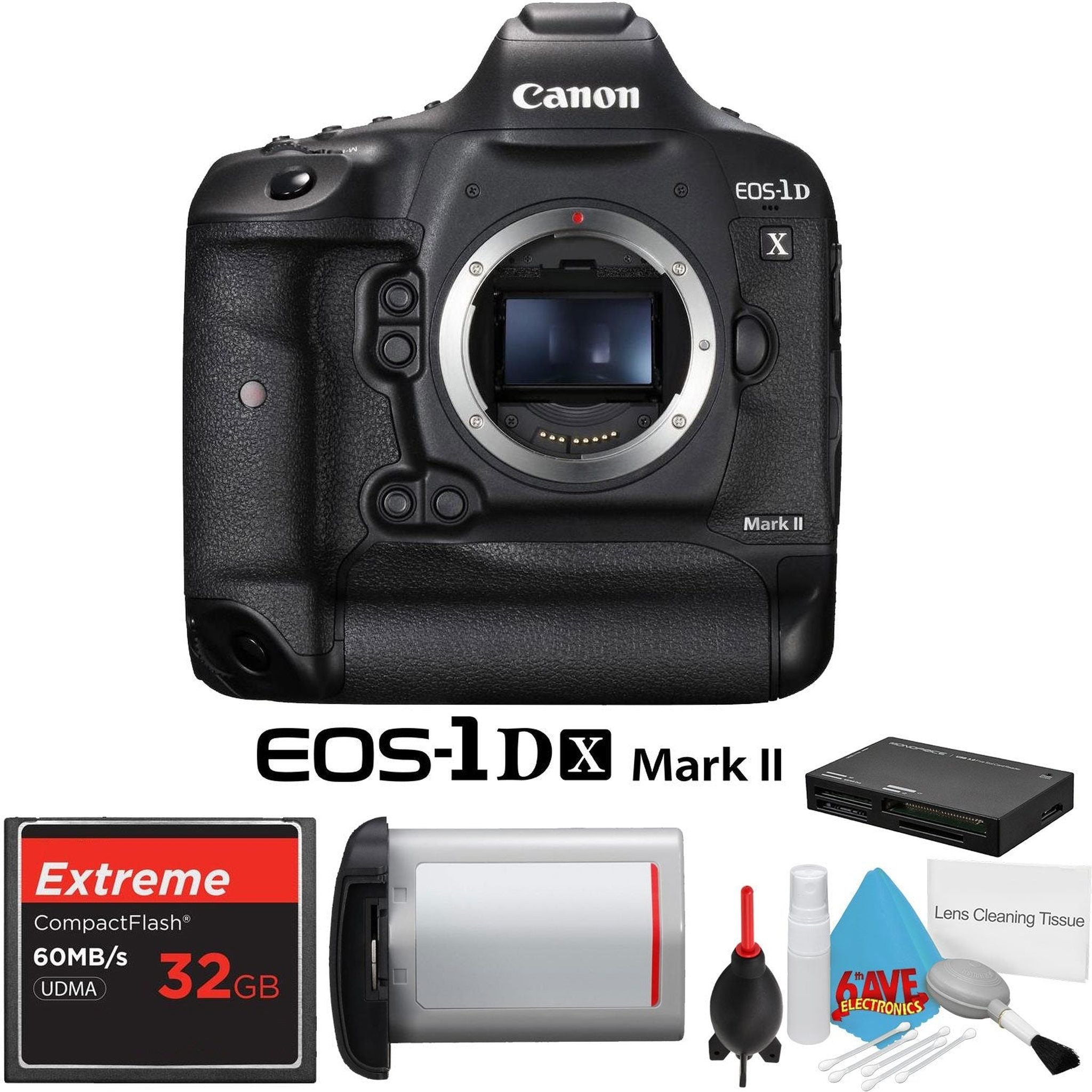 Canon EOS 1Ds Mark II DSLR Camera 32GB Extreme CF Compact Flash Memory Card International Model Camera Bundle Canon