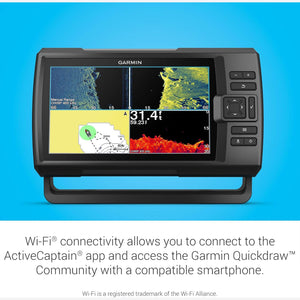 Garmin Striker Vivid 9sv, Easy-to-Use 5-inch Color Fishfinder and Sonar Transducer, Vivid Scanning Sonar Color Palettes, 9 inch 010-02554-00