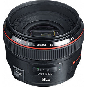 Canon EF 50mm f/1.2L USM Lens International Version Professional Accessory Combo - Used Canon