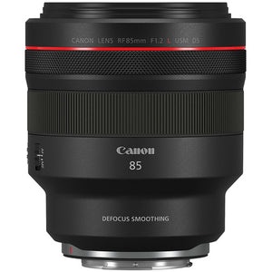Canon RF 85mm f/1.2L USM DS Lens Bundle with 32GB Memory, Tripod, Bag, and More