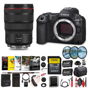 Canon - EOS R5 Mark II Mirrorless Camera, 45MP, Full-Frame Hybrid Camera, 8K Video Bundle Canon