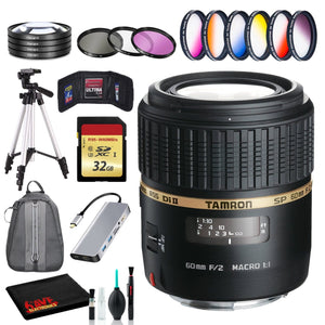 Tamron SP 60mm f/2 Di II 1:1 Macro Lens for Sony A + Essentials Tamron