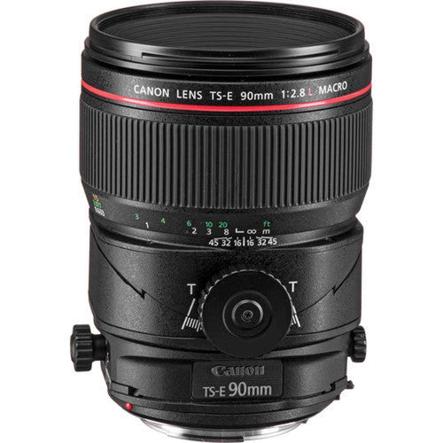 Canon TS-E 90mm Macro Tilt-Shift Lens (Intl Model) with 32GB SD, Bag, and More
