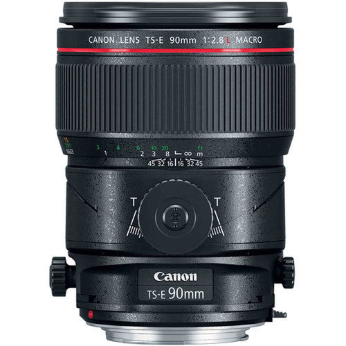 Canon TS-E 90mm Macro Tilt-Shift Lens (Intl Model) with 32GB SD, Bag, and More