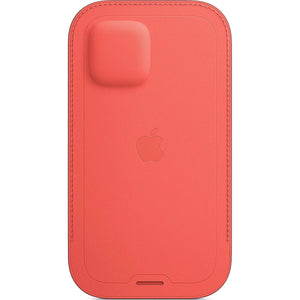 Apple iPhone 12 and 12 Pro Leather Sleeve with MagSafe - Pink Citrus Apple