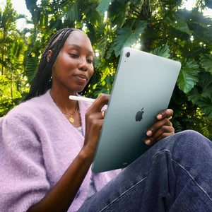 Apple iPad Air 11-inch with M3 chip Built for Apple Intelligence, Liquid Retina Display, 128GB, 12MP Front/Back Camera, Wi-Fi 6E, Touch ID, All-Day Battery Life - Space Gray - Reconditioned