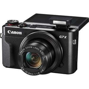Canon PowerShot G7 X Mark II Digital Camera Intl Model + 32gb Memory SD Card Bundle + Camera Case + Cleaning Kit