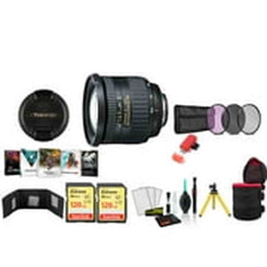 Tokina 16.5-135mm f/3.5-5.6 AT-X DX AF Lens for Nikon with 2x 128GB Memory Cards and More Tokina
