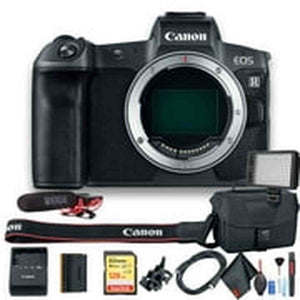 Canon EOS R Mirrorless Digital Camera International Model 3075C002 W/Bag, Extra Battery, Rode Mic, Extended Warranty, - Used Canon