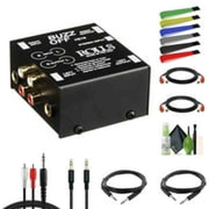 Rolls HE18 Two-Channel Audio Hum Eliminator and Buzz Remover Bundle rolls