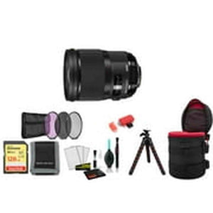 Sigma 28mm f/1.4 DG HSM Art Lens for Nikon F with Tripod and More SIGMA