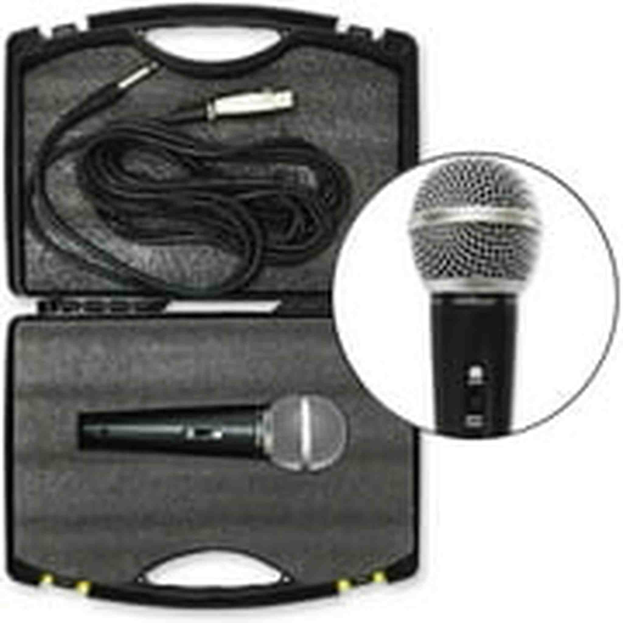 Dynamic Microphone Compatible With Interface. Set Comes With Cable & Case. Hyper Cardioid Mic With Tone Quality And On Off Switch Cordovox