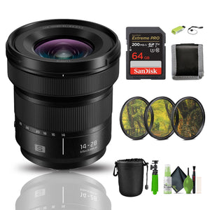 Panasonic LUMIX S Series Camera Lens, 14-28mm F4-5.6 Ultra Wide-Angle Zoom Lens with Macro Capability, S-R1428 Panasonic