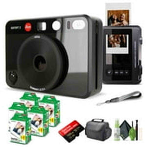 Leica Sofort 2 Hybrid Instant and Digital Camera + Instant Film 100 Sheets Black Leica